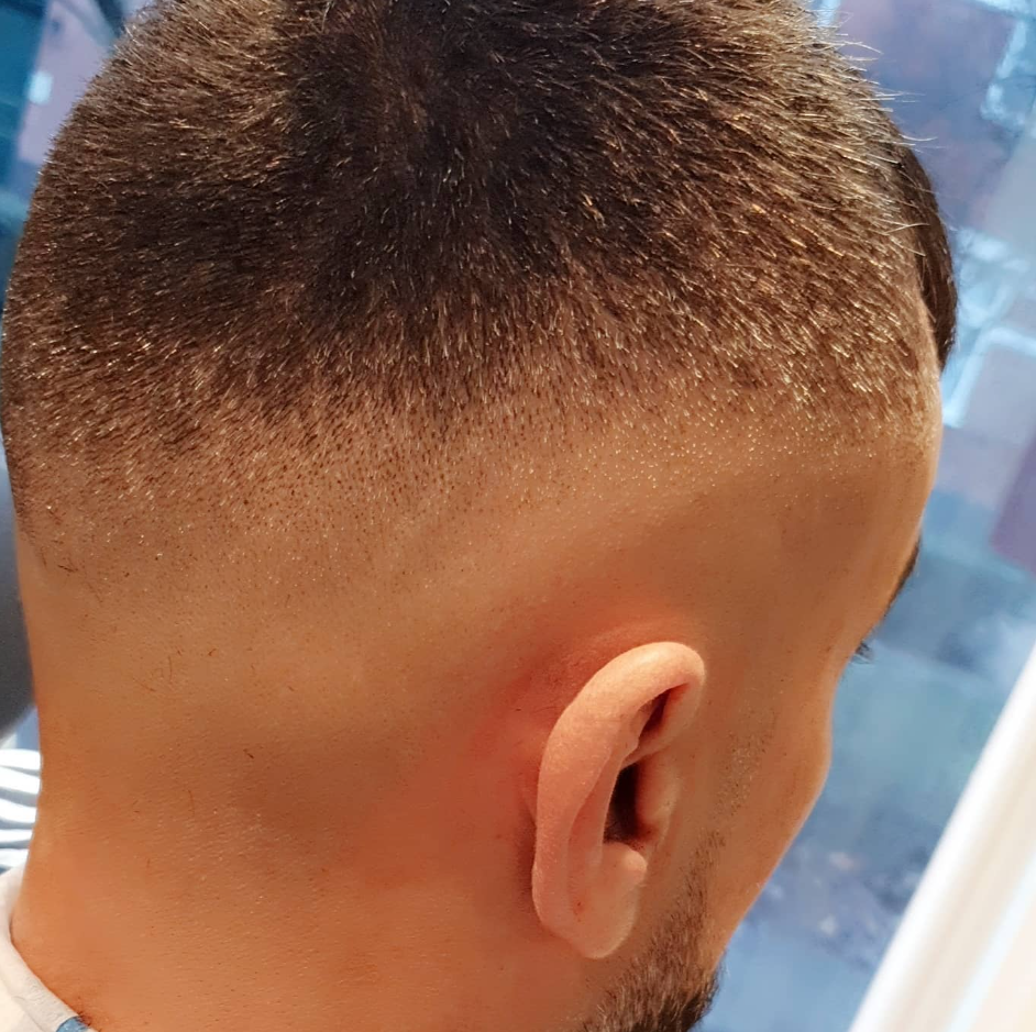 Buzz cut med fade